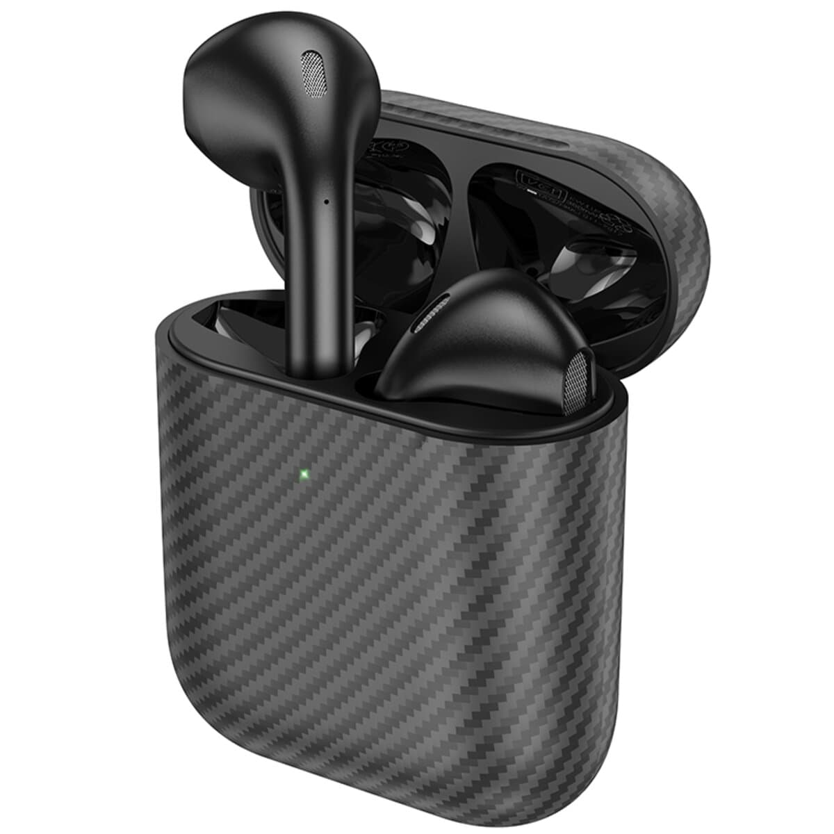 Бездротові навушники HOCO EW41 Plus BT5.3 350 mAh True wireless stereo headset carbon fiber pattern version Black