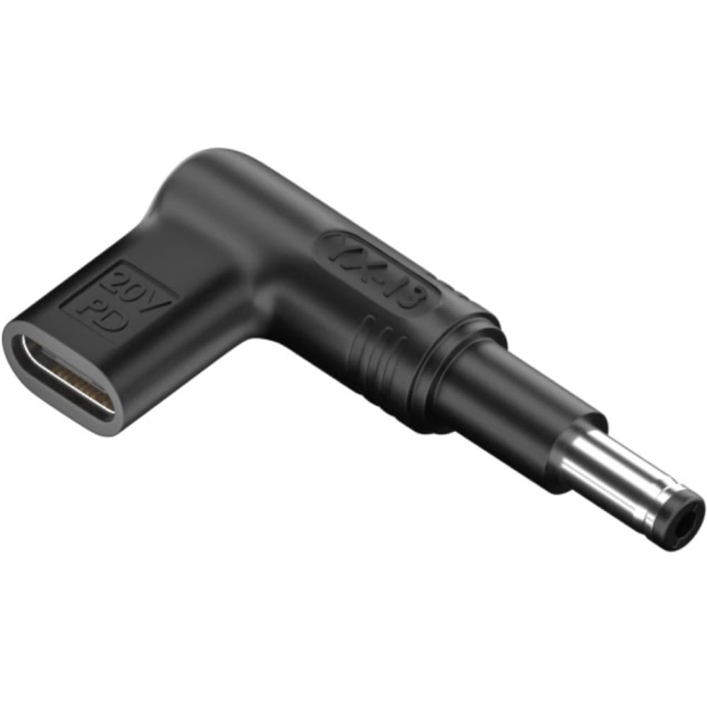 Блок живлення адаптер для ноутбуків S1040 HP 20V Power Delivery Type-C to DC 4.8*1.7мм Black
