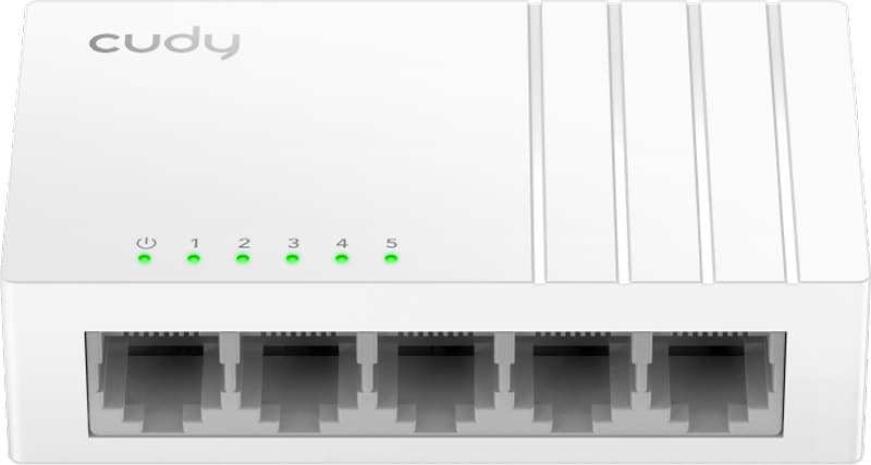 Комутатор Cudy FS105D 5 портів 10/100 Mbps Desktop Switch White (FS105D)