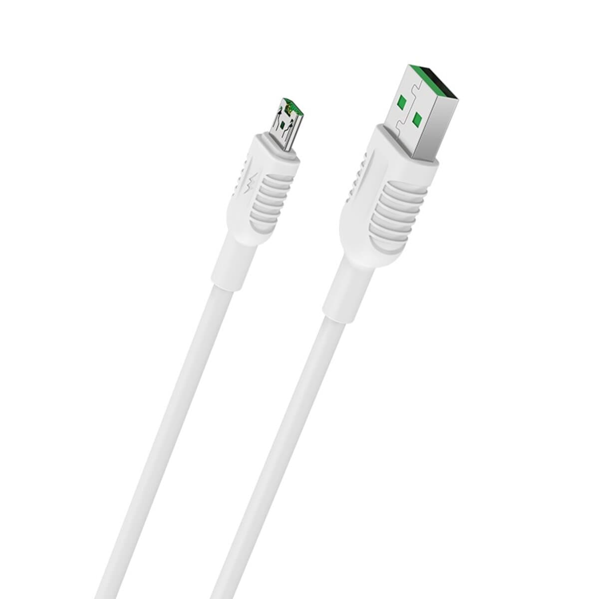 Кабель BOROFONE BX33 USB to Micro-USB 4A 1m silicone PVC connectors White (BX33MW)
