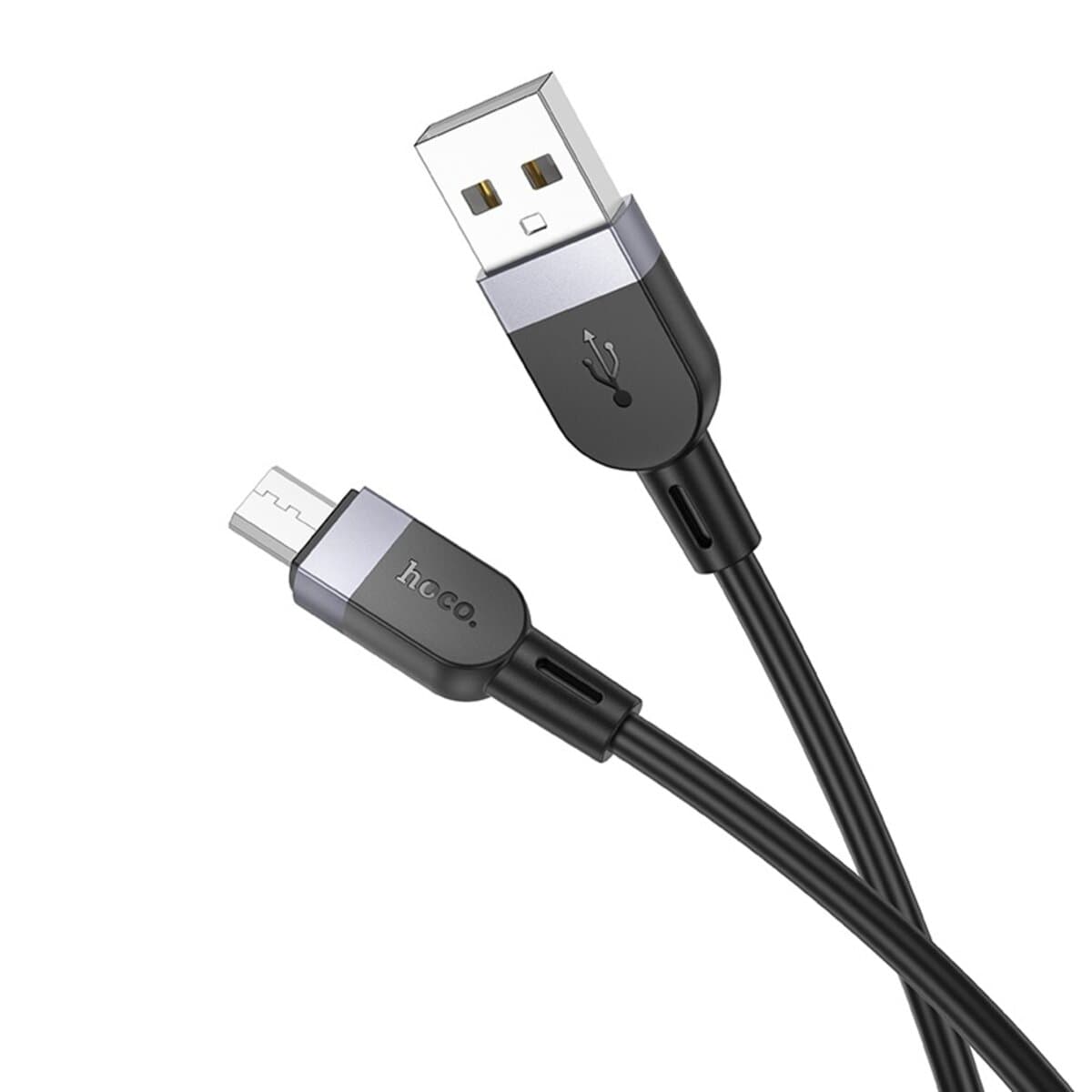 Кабель HOCO X109 Energy silicone charging data cable USB to MicroUSB 1m 2.4A Black