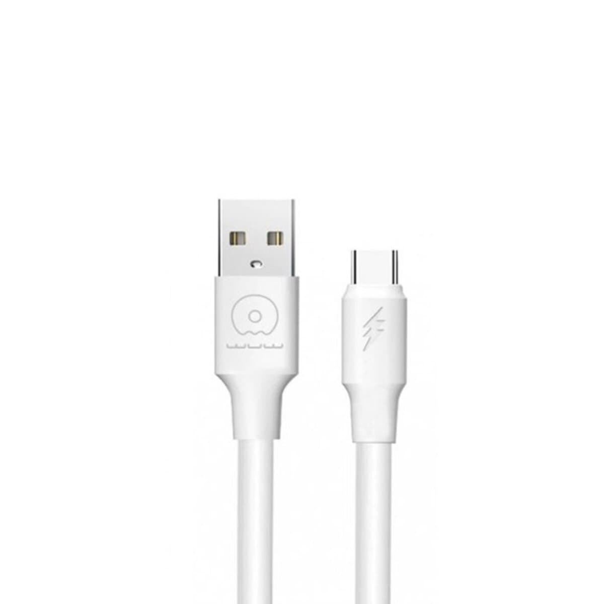 Кабель WUW X168 USB to Type-C 5A White