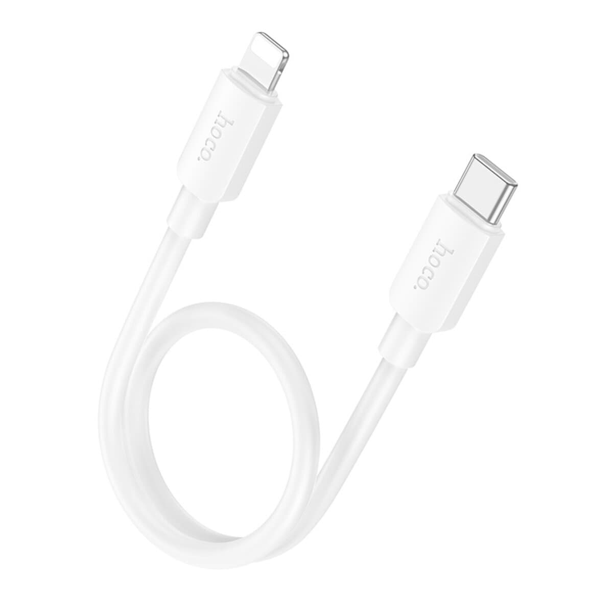 Кабель HOCO X96 Hyper PD charging data cable Type-C to Lightning 0.25m 2.4A 20W White