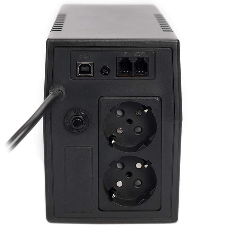 Джерело безперебійного живлення ДБЖ Digitus Line-Interactive DN-170063 600VA/360W LED 2xSchuko RJ11 USB Black