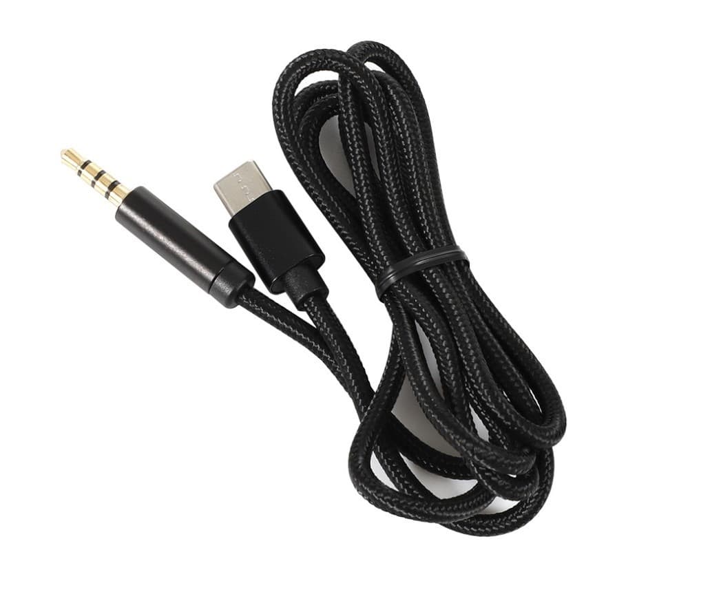 Кабель S0993 AUX Type-C - TRRS Audio 3.5мм MM 1м Black