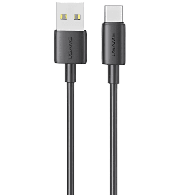 Кабель Usams SJ658 USB to Type-C 6A Fast Charging 1.2m Black (SJ658USB01)