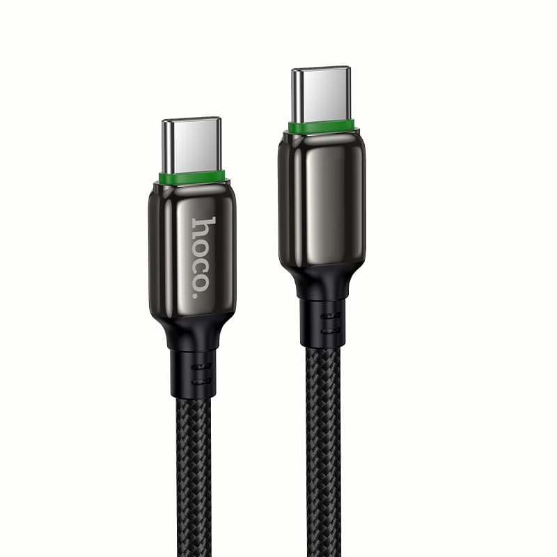 Кабель HOCO X127 Exceed 60W 3A 1m charging data cable Type-C to Type-C Black