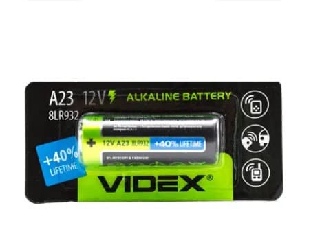 Лужна батарейка Videx 12V 23A MS21 8LR932 A23 12V (287777)