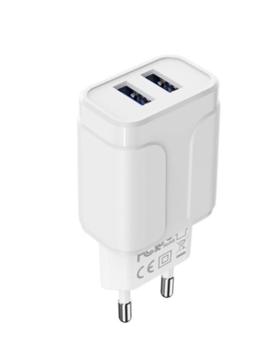 Зарядний пристрій BOROFONE BA37A Speedy dual port charger 2xUSB 2.4 A White (BA37AW)