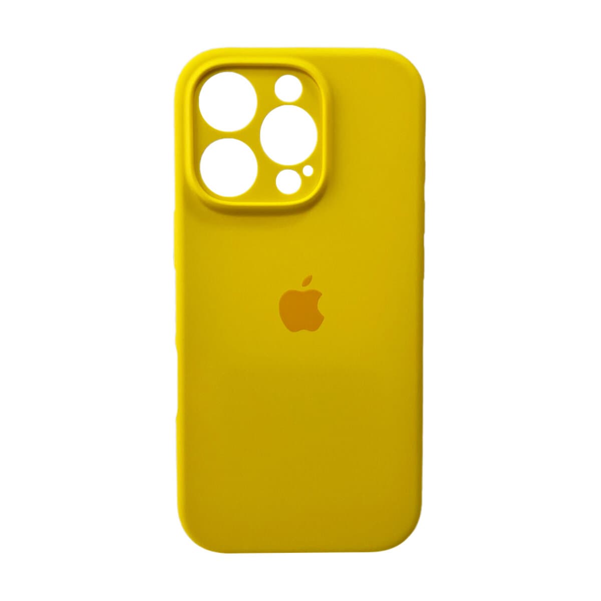 Захисний чохол-накладка Silicone Full Case AA Camera Protect для Apple iPhone 16 Pro Canary Yellow (FullAAi16P-33)