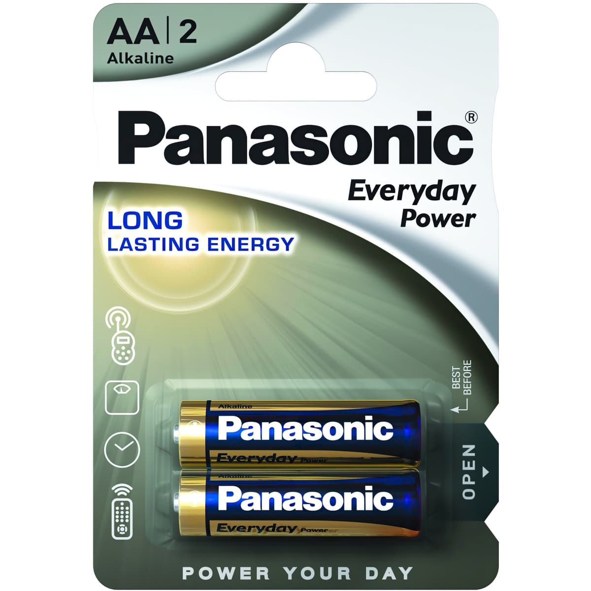 Батарейка Panasonic EVERYDAY POWER лужна AA 2 шт 1.5В (LR6REE/2BR)