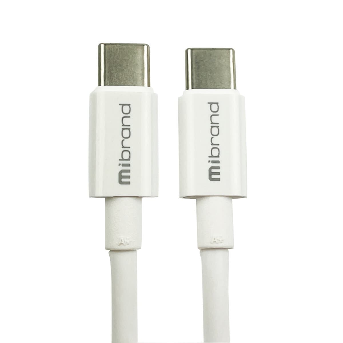 Кабель Mibrand MI-17 Flexible Charging Line Type-C to Type-C 5A 1m White (MIDC/17TTW)