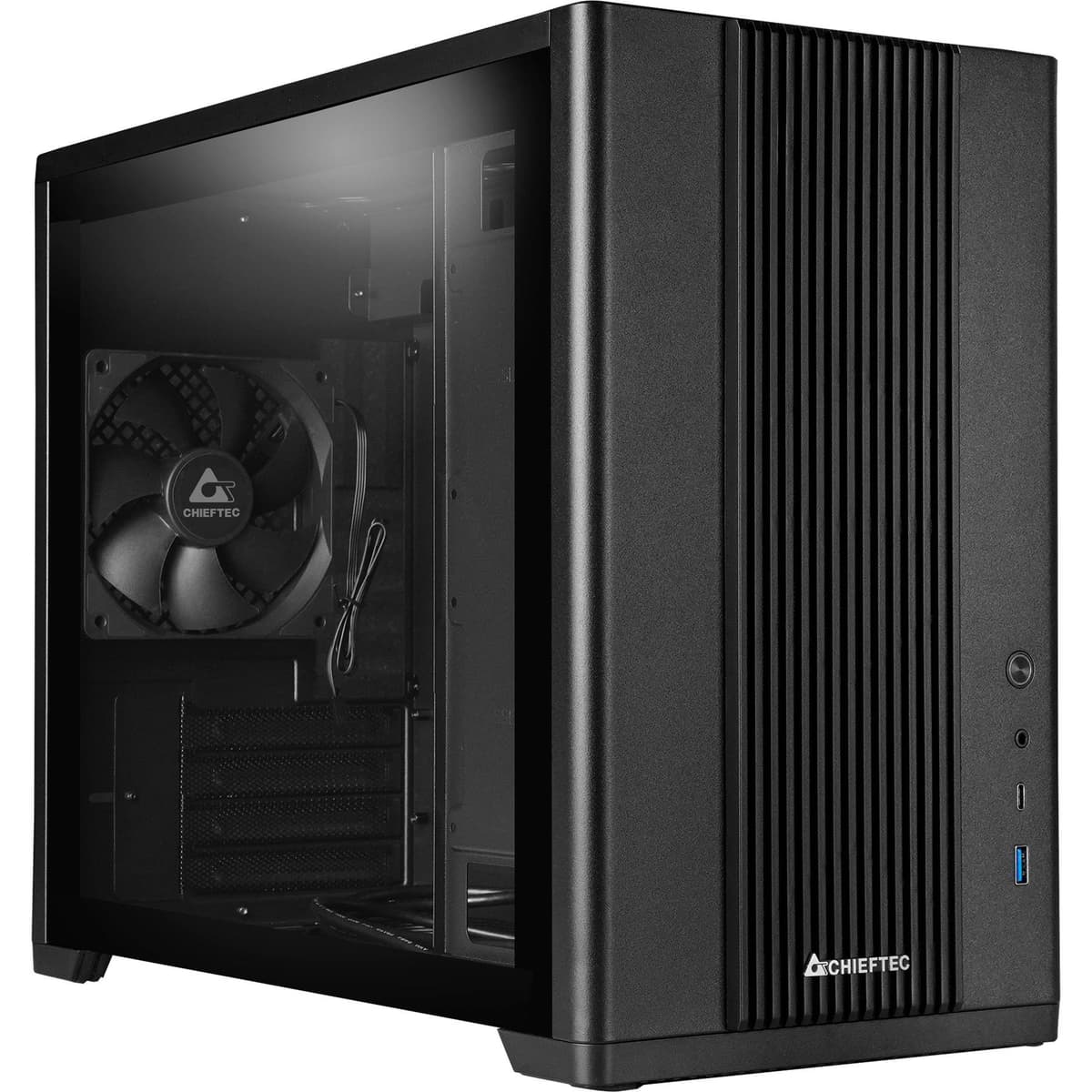 Корпус для комп'ютера Chieftec UNI BX-10B-M-OP mATX без БЖ Black