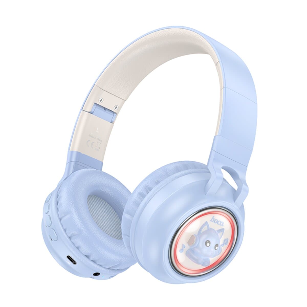Бездротові навушники HOCO W50 Cute fun BT headphones BT5.3 400mAh Blue