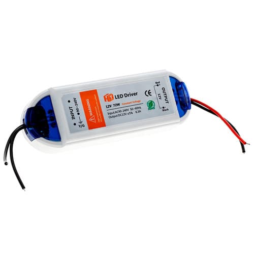 Блок живлення трансформатор LED драйвер AC-DC 220-12В 72Вт для LED-стрічок (312938)