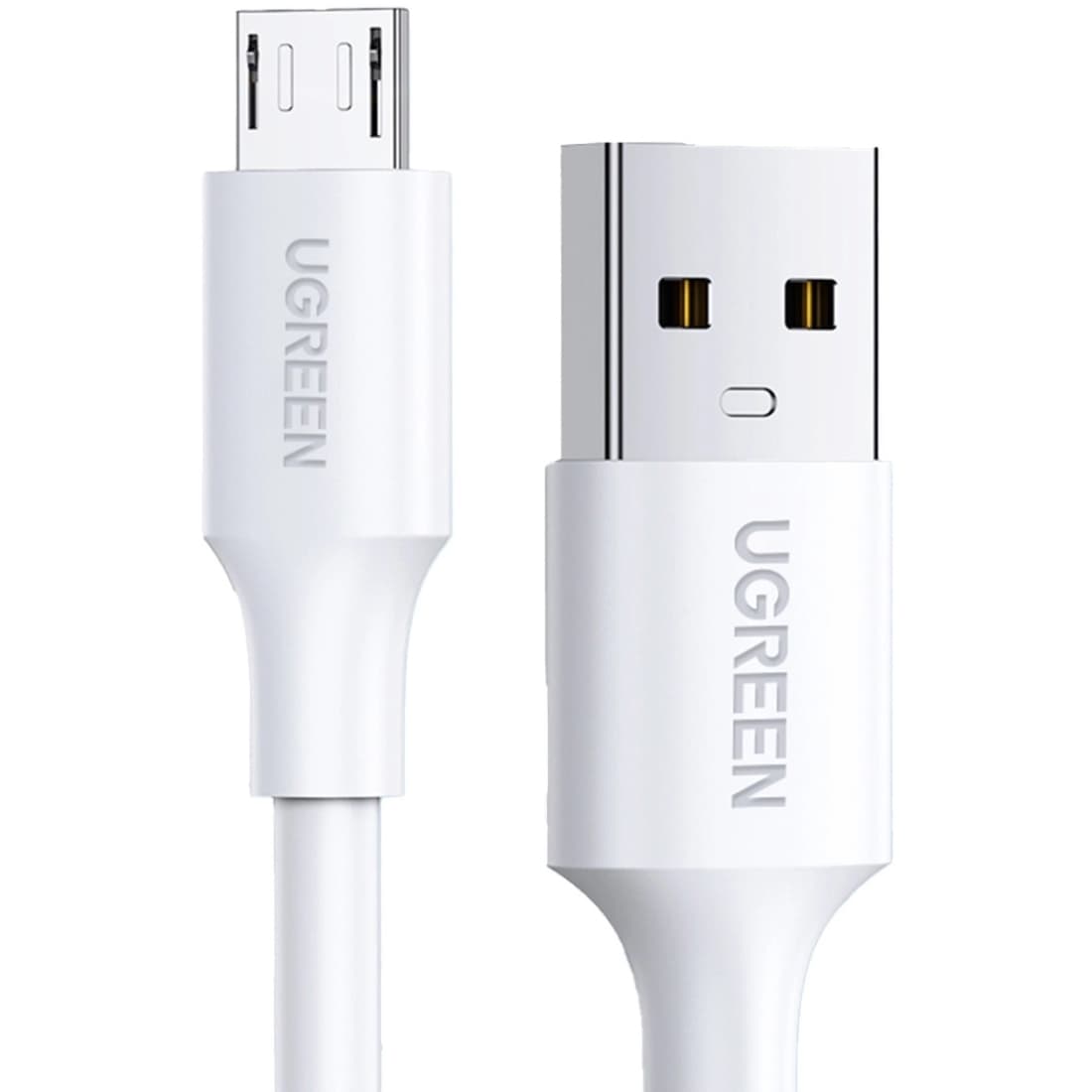 Кабель UGREEN US289 USB 2.0 to Micro-USB 1м 18W Nickel Plating White (60141)