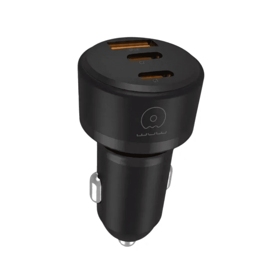 Автомобільний зарядний пристрій WUW C244 USB20W+PD20W+PD15W Black