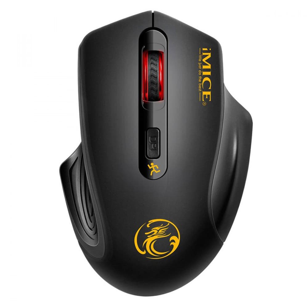 Бездротова тиха мишка iMice G-1800 Silent 2000dpi 2xAAA Black (287236)