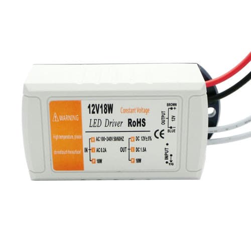 Блок живлення трансформатор LED драйвер AC-DC 220-12В 18Вт для LED-стрічок (313243)