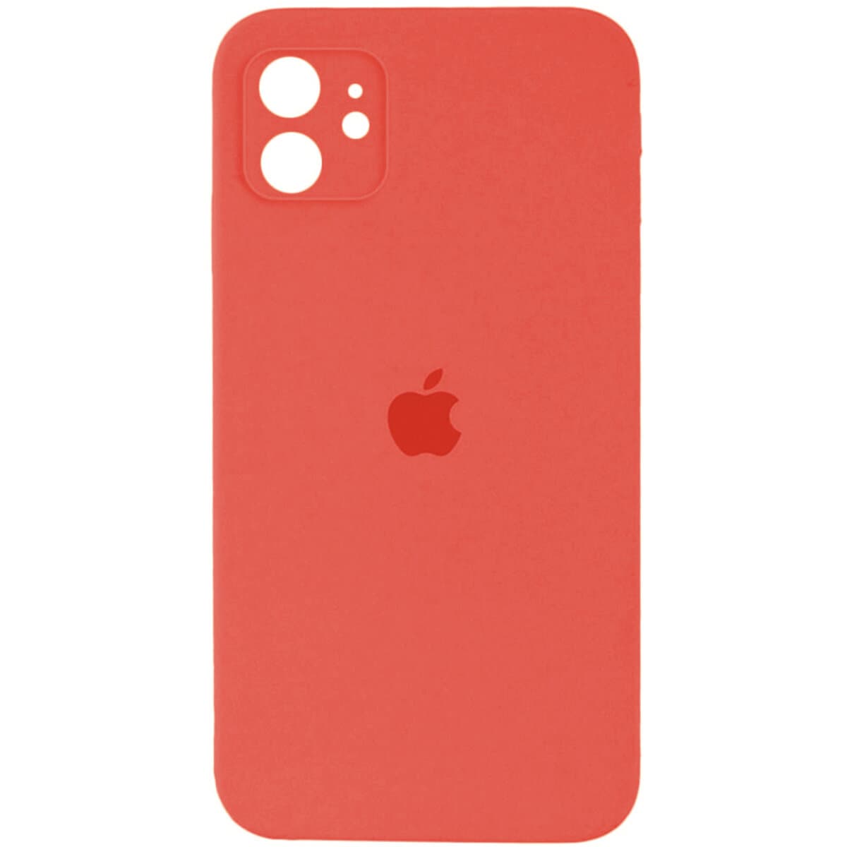 Захисний чохол-накладка Silicone Full Case AA Camera Protect для Apple iPhone 12 Peach (FullAAi12-18)