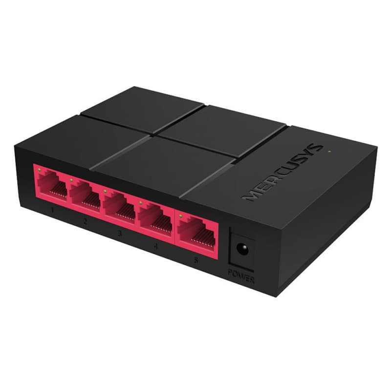 Комутатор зовнішній Mercusys MS105G 5 портів /10/100/1000 MBit/s Black