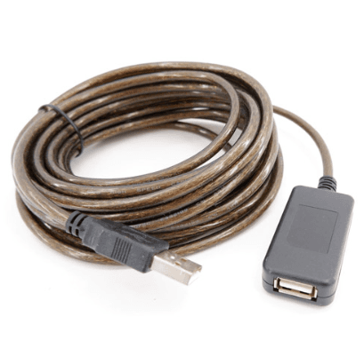 Активний кабель подовжувач USB 2.0 USB M to USB F 10м ретрансляція (284989)