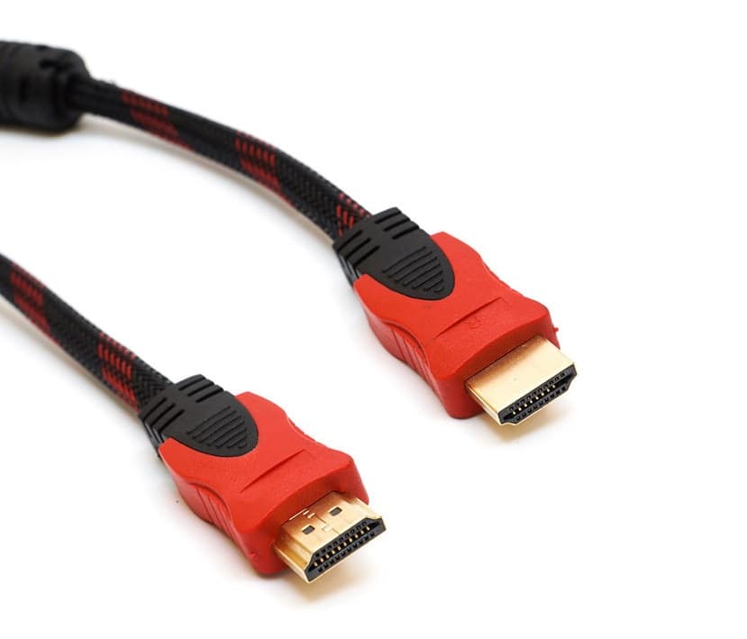 Кабель S0737 HDMI M-M 5.0 м V1.4 до 4K 30Hz обплетення Black-Red