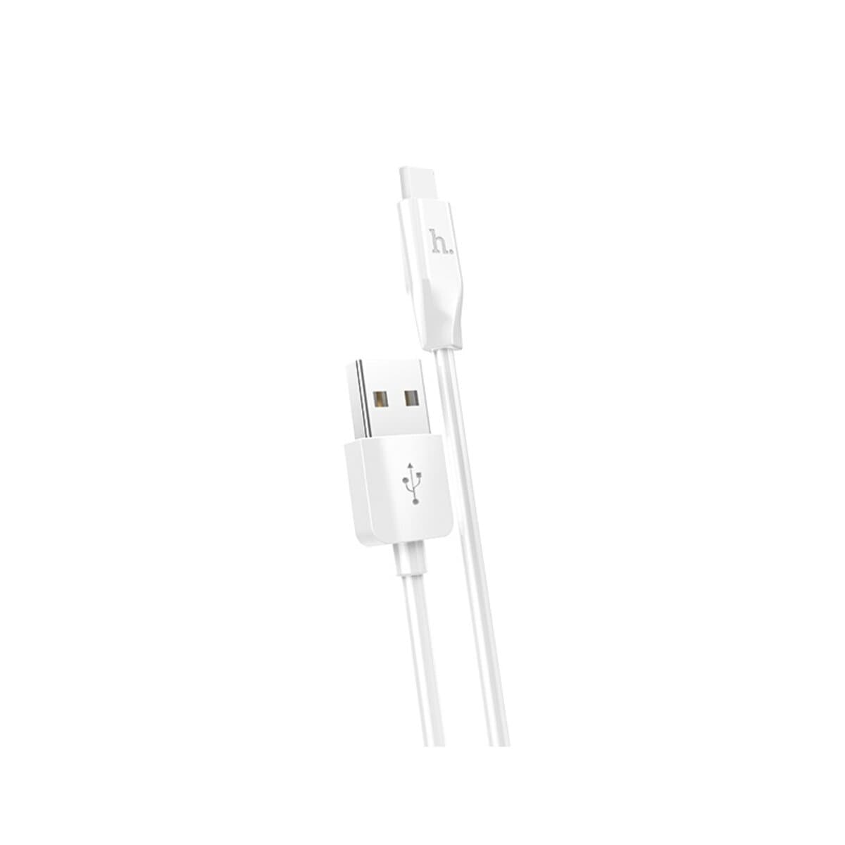 Кабель HOCO X1 USB to Type-C 3A 1m PVC White