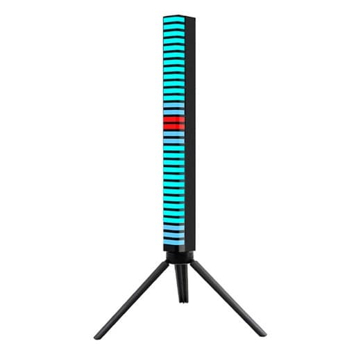 Настільний світлодіодний RGB-світильник еквалайзер D-10-RGB Bluetooth тринога Black (677081)