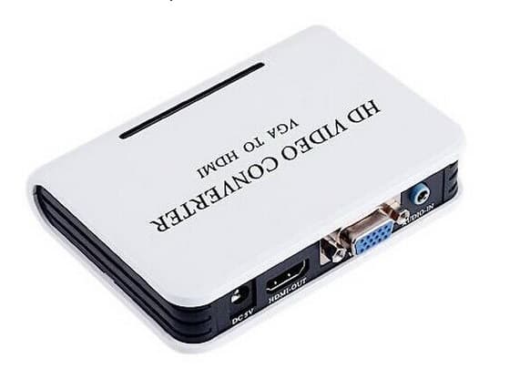 Переходник конвертер S0062 VGA 15F - HDMI M v1.3 J ack 3.5 мм пластик RTL White