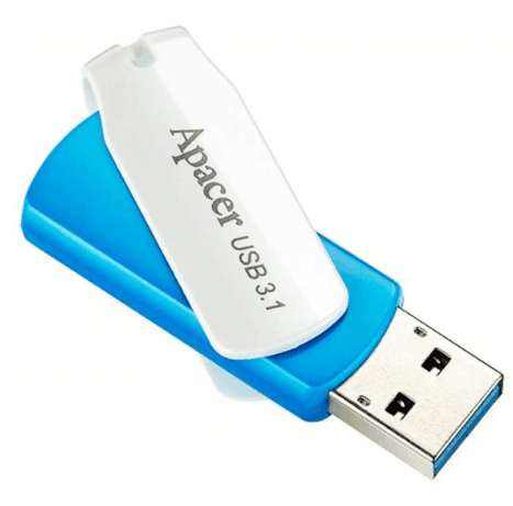 Флеш пам'ять флешка Apacer AH357 64GB USB 3.1 Blue (AP64GAH357U-1)