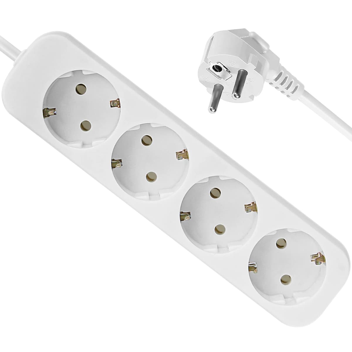 Мережевий фільтр Power filtr Defender E418 1,8 м 4 розетки із заземленням White (992250)