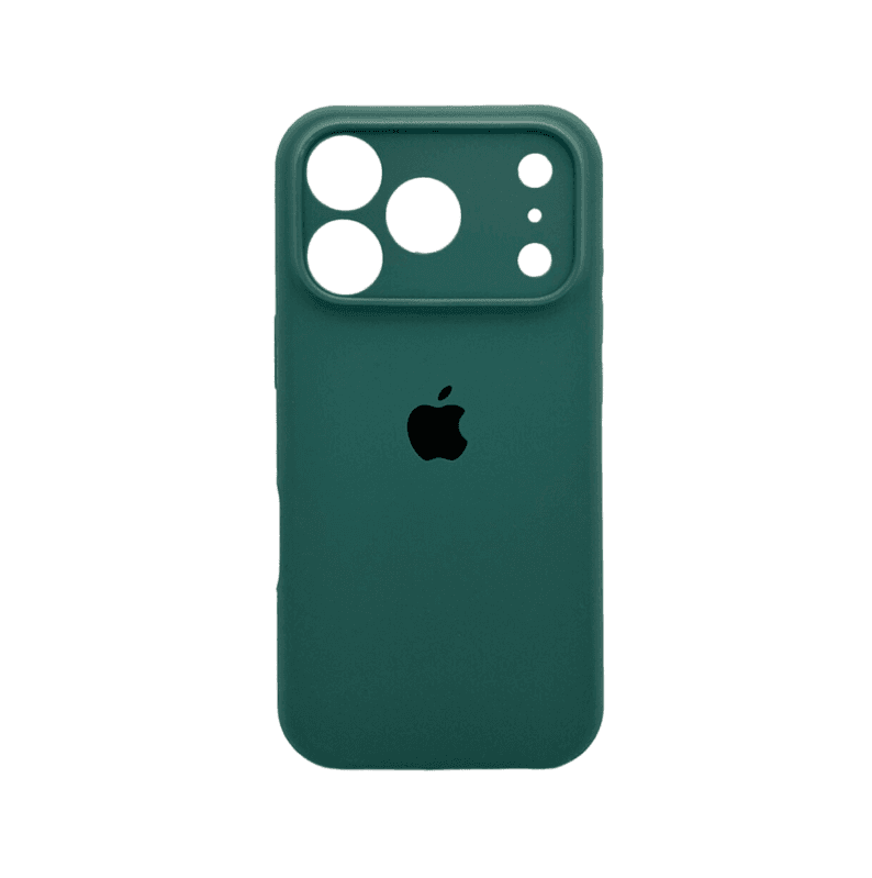 Защитный чехол-накладка Silicone Full Case AA Camera Protect для Apple iPhone 17 Pro Max Pine Green (FullAAi17PM-46)