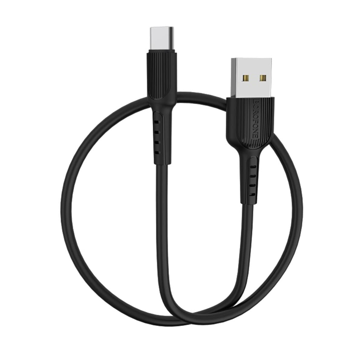 Кабель BOROFONE BX16 USB to Type-C 2A 1m PVC TPE connectors Black (BX16CB)