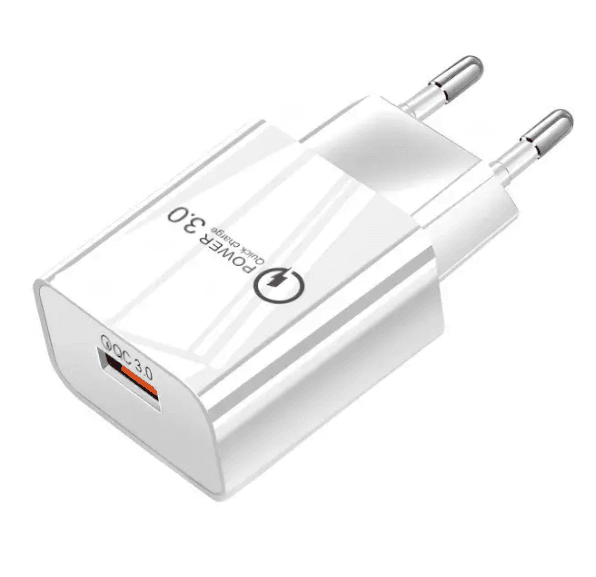 Зарядний пристрій B00738 1xUSB 18W QС3.0 White