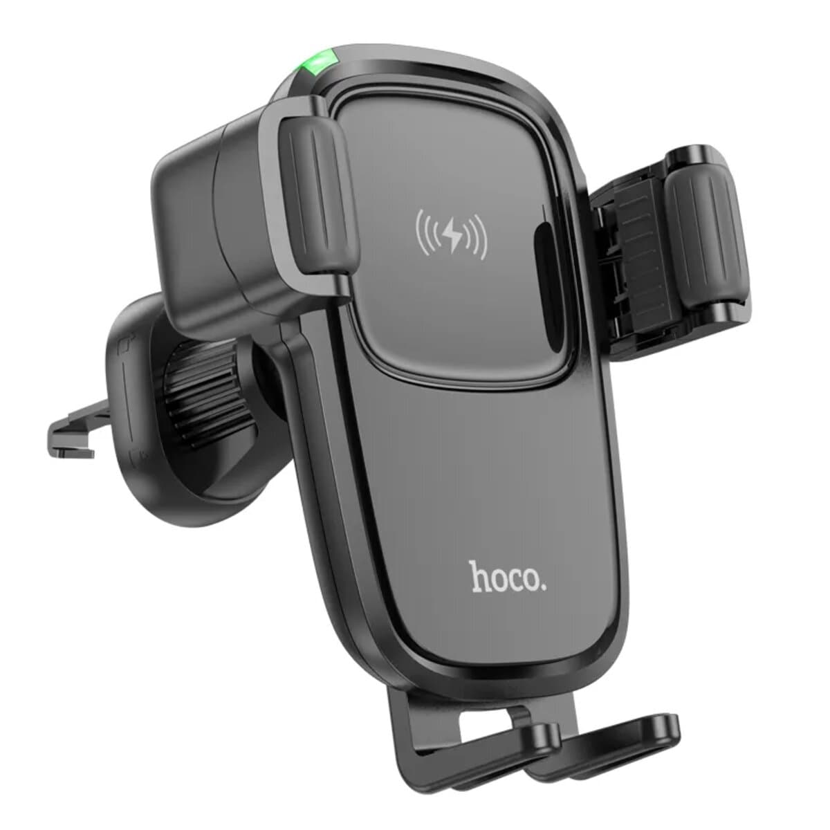 Автомобільний тримач автотримач HOCO HW1 Pro Wireless Fast Charge Car Holder Air Outlet Black