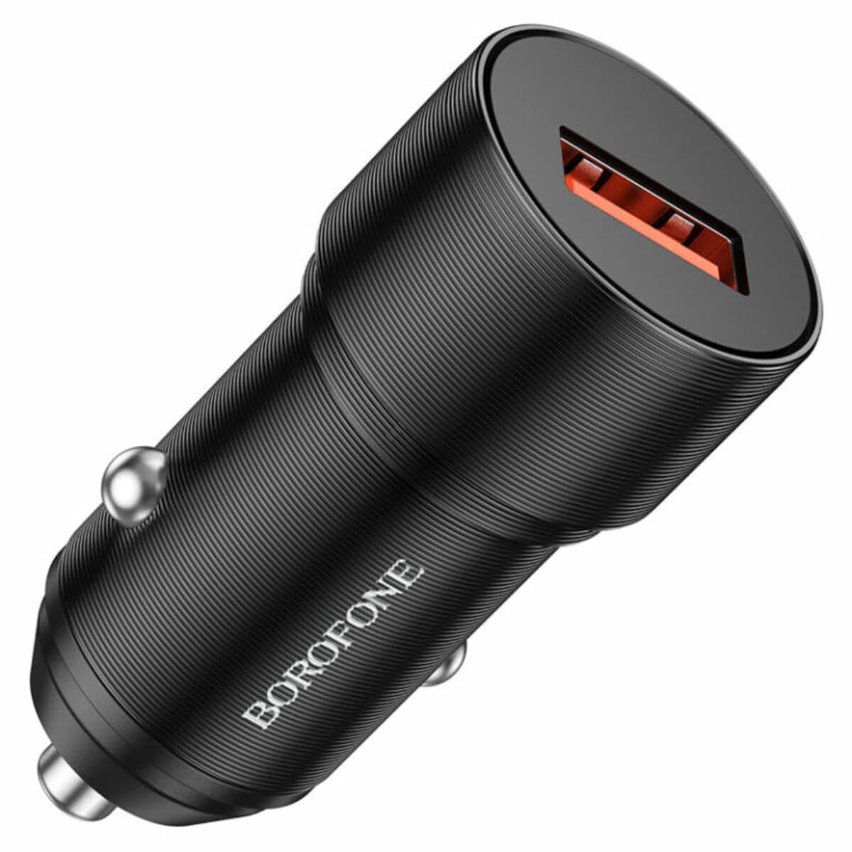 Автомобільний зарядний пристрій BOROFONE BZ19A Wisdom single port QC3.0 car charger set USB to Type-C cable 18W Black (BZ19ACB)