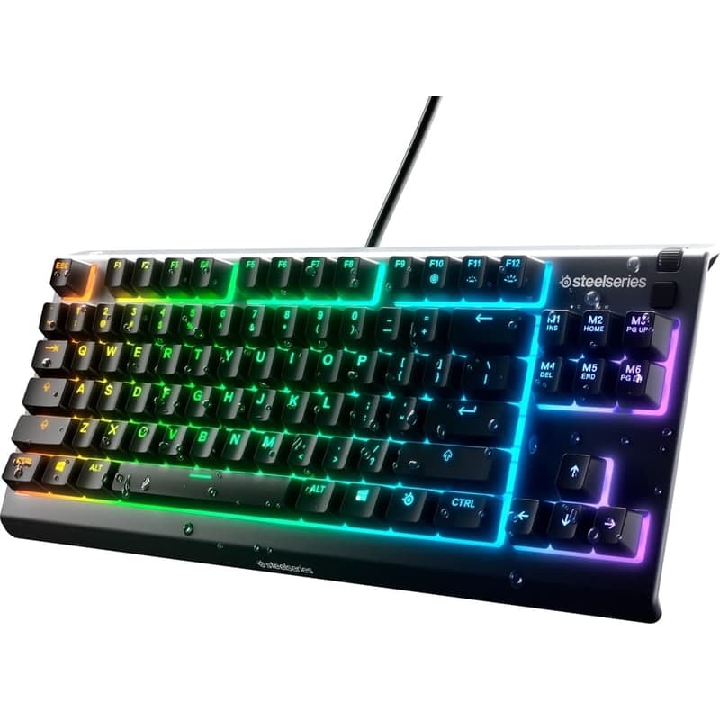 Дротова механічна ігрова клавіатура SteelSeries Apex 3 TKL UA RGB USB Black (64831)