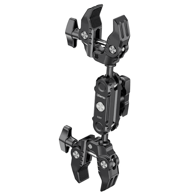 Шарнирный крепеж краб для камеры Ulanzi CO17 Super Clamp With Dual Ballhead Magic Arm Black (C046GBB1)