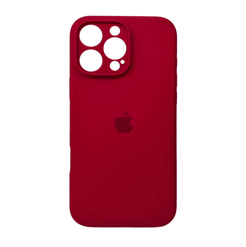 Захисний чохол-накладка Silicone Full Case AA Camera Protect для Apple iPhone 16 Pro Maroon (FullAAi16P-35)