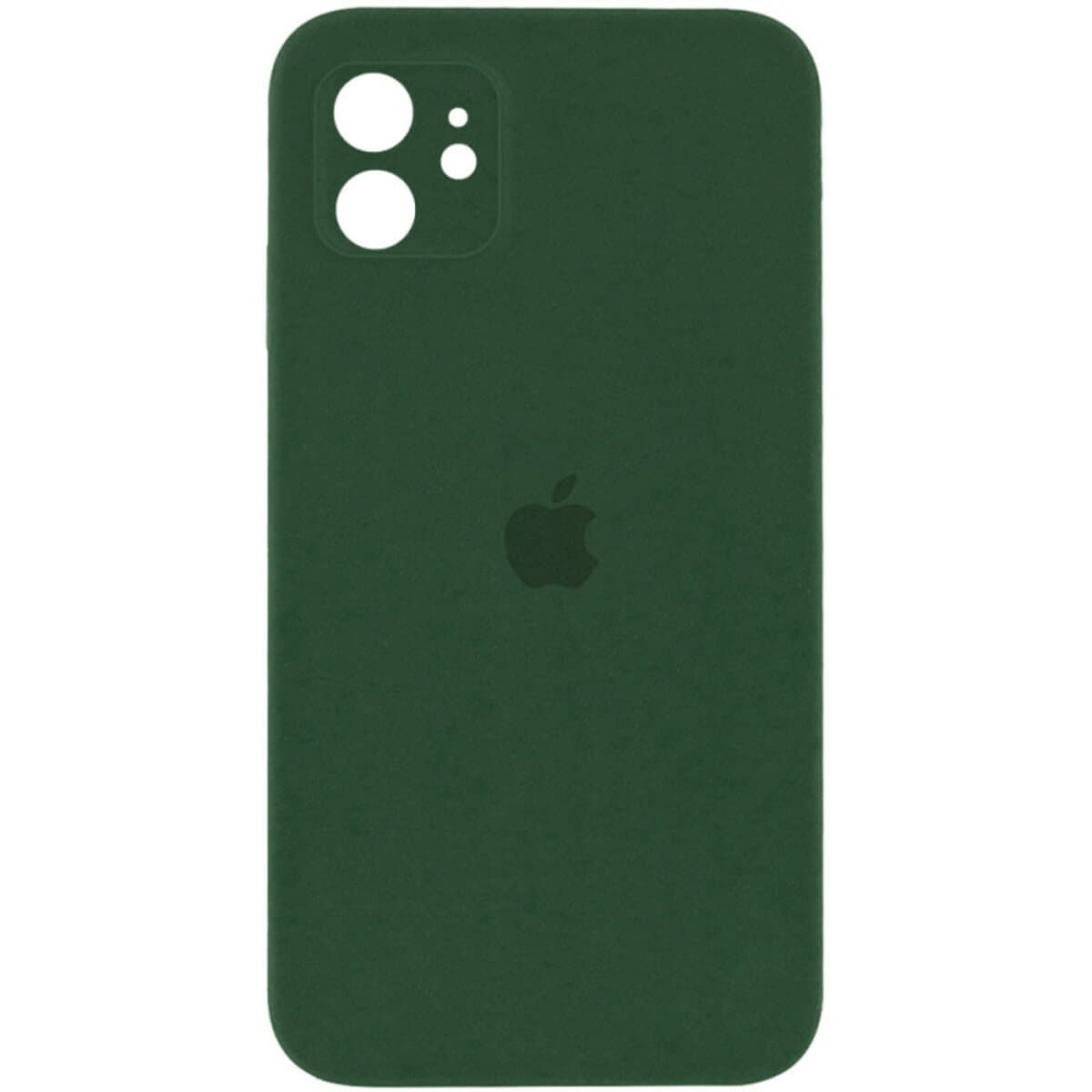 Защитный чехол-накладка Silicone Full Case AA Camera Protect для iPhone 12 Atrovirens (FullAAi12-40)