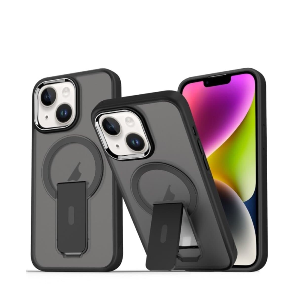 Защитный чехол-накладка Cosmic Magnetic Stand для Apple iPhone 14 Black (MagStand14Black)