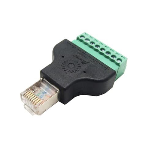 Переходник адаптер RJ45 8P8C витая пара разъем папа на клеммники 8pin (286731)