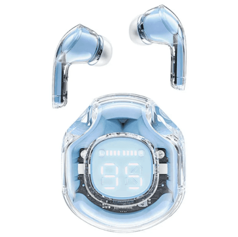 Беспроводные наушники ACEFAST T8 Crystal color 2 BT5.3 earbuds 500mAh IPX4 Ice Blue (AFT8IB)