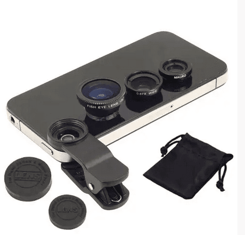 Ширококутна лінза для телефону макролінза Fish Eye 3 в 1 (287117)