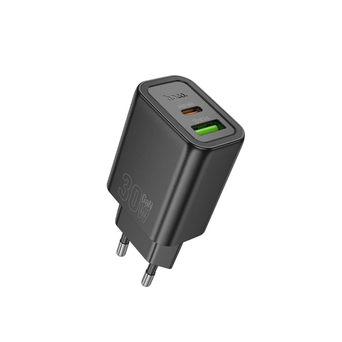 Зарядное устройство HOCO N63 Gentle PD30W+QC3.0 charger EU 1xUSB 1xType-C Black