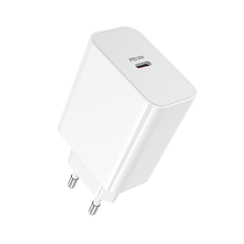 Зарядное устройство BOROFONE BA107A Stellar single port Type-C PD30W charger EU White