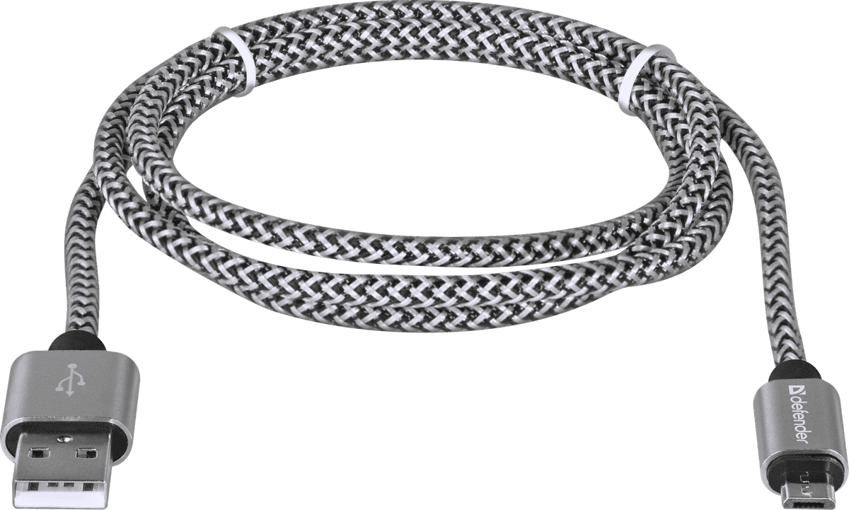 Кабель Defender 08-03T PRO USB AM-micro BM 1м Silver (87803)