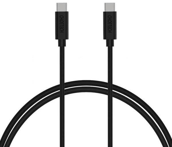 Кабель Choetech USB 2.0 Type-C M to Type-C M 2м 60W PVC Black (CC0003)