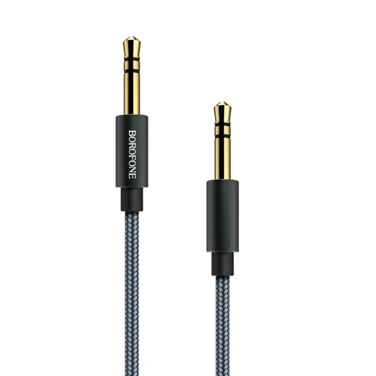 Аудіо-кабель BOROFONE BL3 Audiolink audio AUX 3.5mm to AUX 3.5mm cable 1m Metel Grey (BL3MG1)